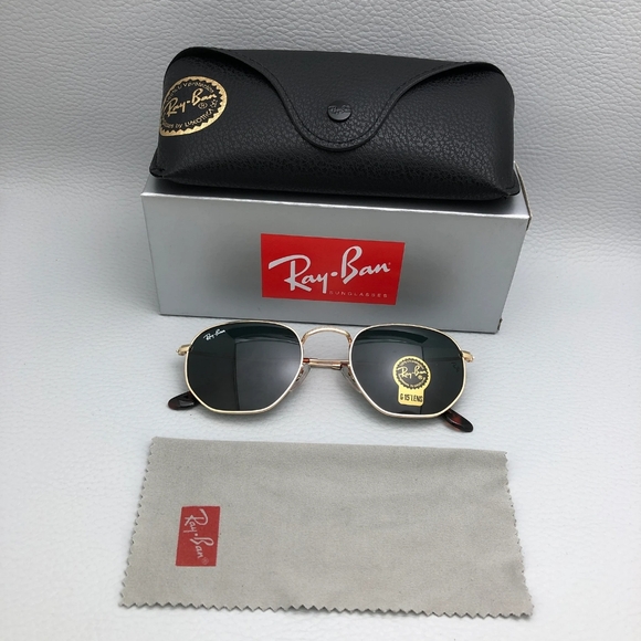 Ray-Ban Black and Gold Sunglasses main image 9